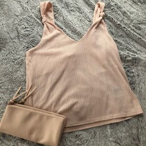 Pale pink tank top